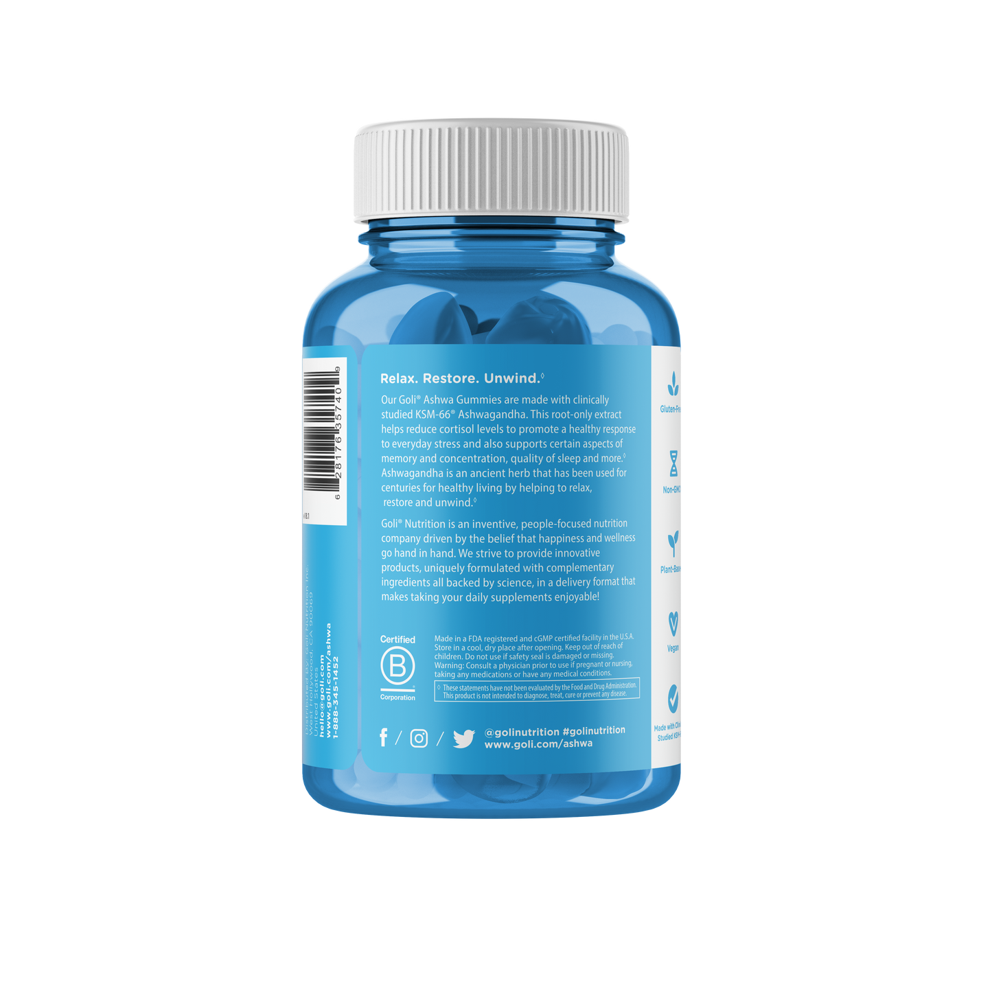 Goli Nutrition Ashwagandha Gummies - 60 ct