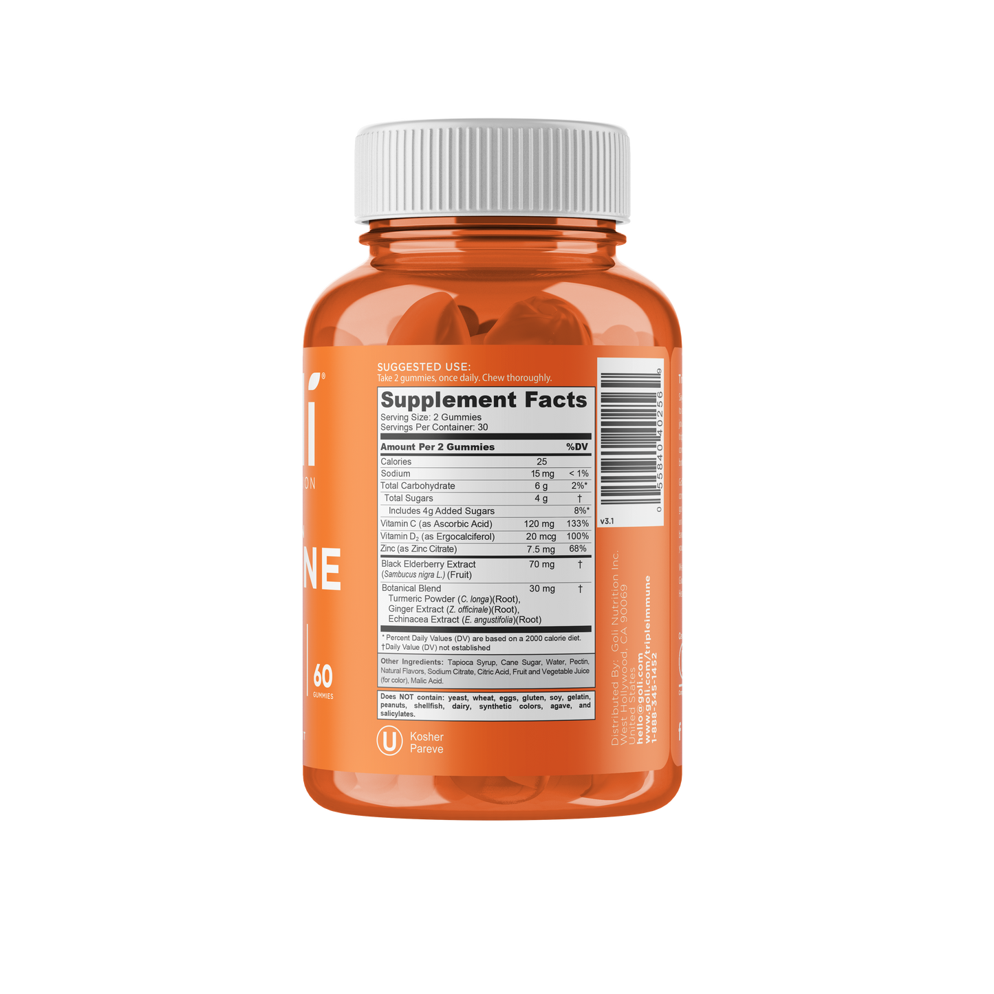 Goli Nutrition Immune Multivitamin Vegan Gummies - 60ct