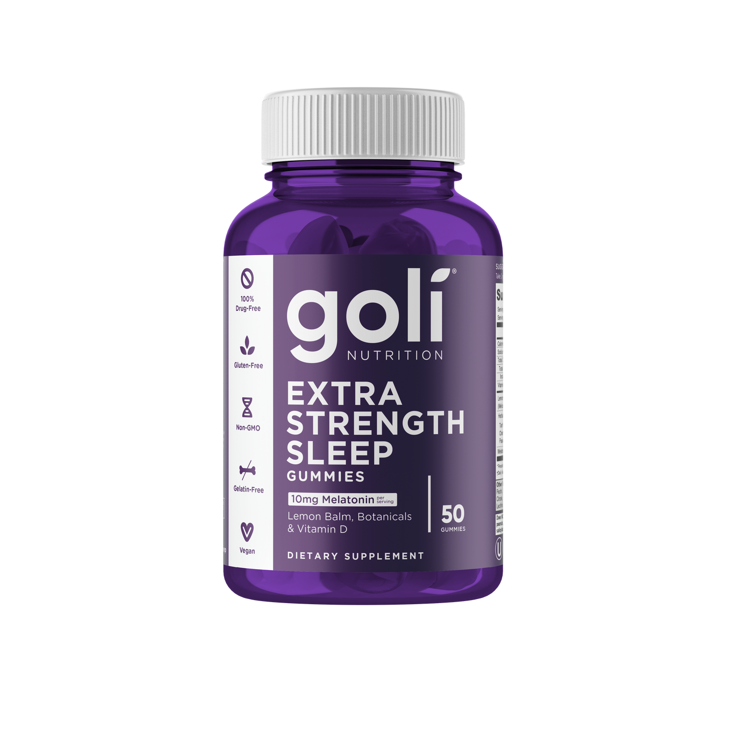 Goli Nutrition Extra Strength Dreamy Vegan Sleep Vitamin Gummies - 50 ct