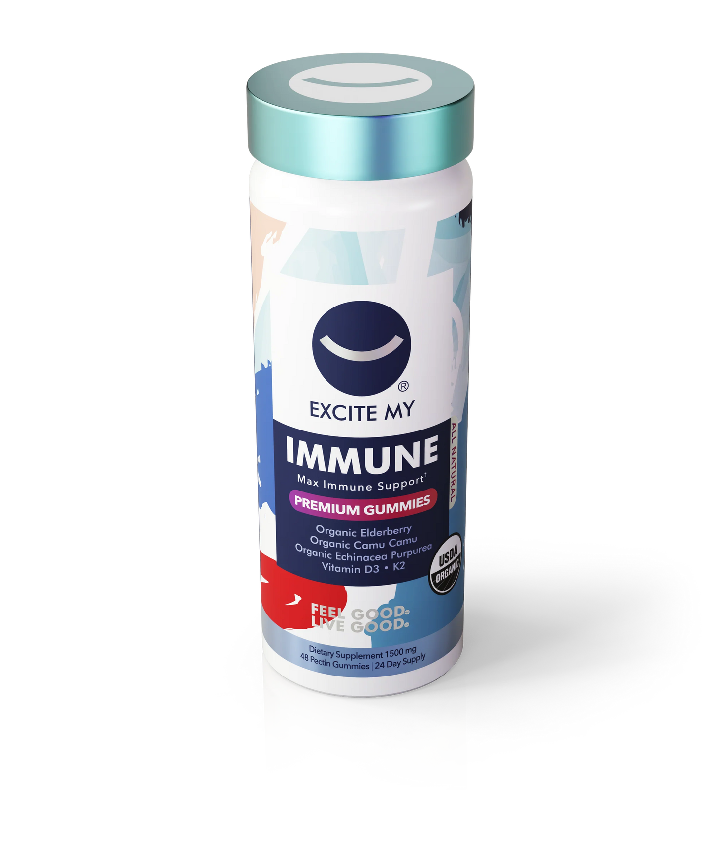 Excite My Immune Organic Elderberry Gummies - 48 ct