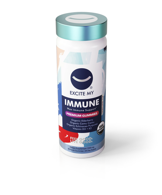 Excite My Immune Organic Elderberry Gummies - 48 ct