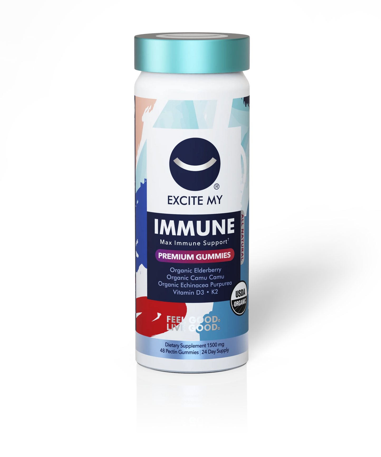 Excite My Immune Organic Elderberry Gummies - 48 ct