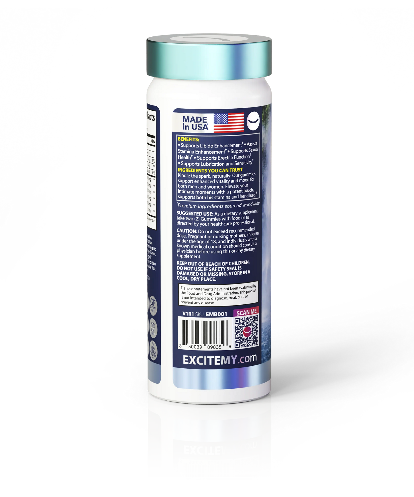Excite My Libido Max+ Gummies - 48 ct
