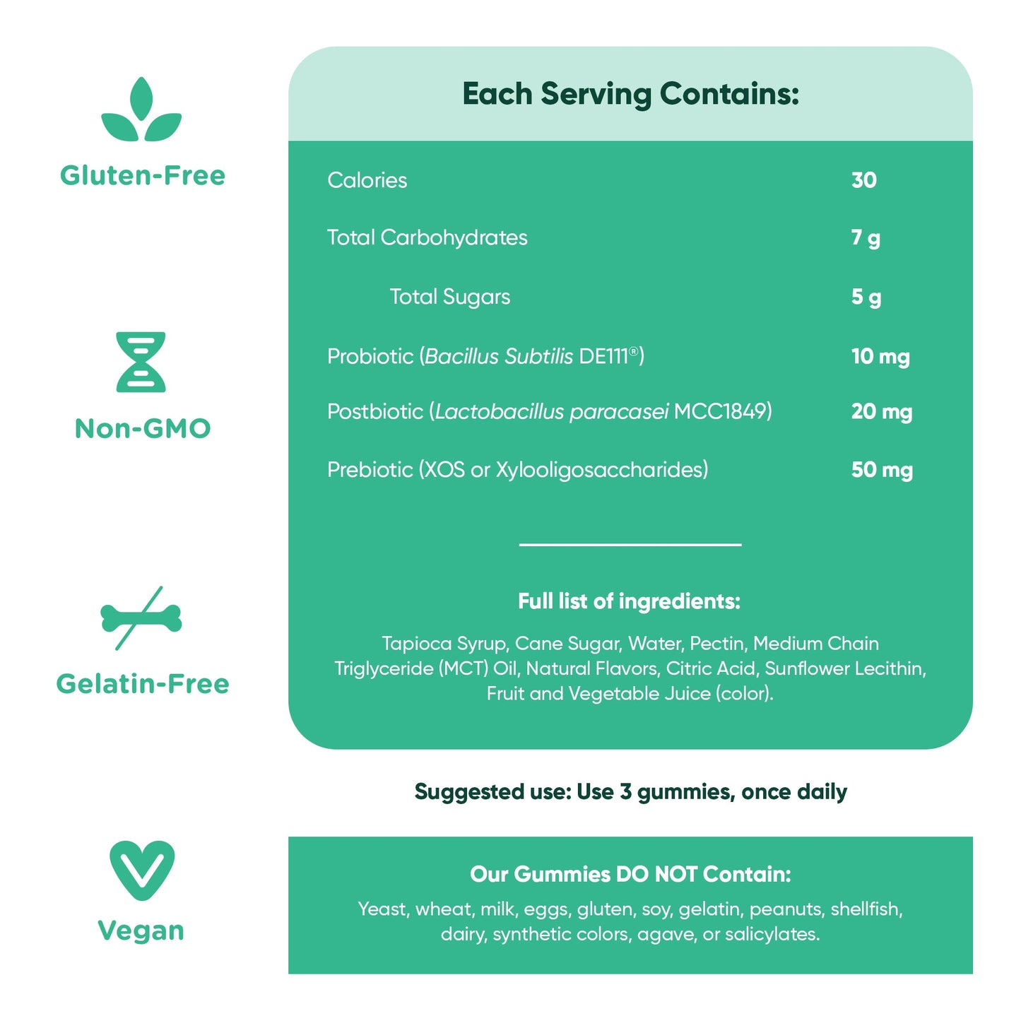 Goli Nutrition Pre + Post + Probiotics Vegan Gummies - 60 ct
