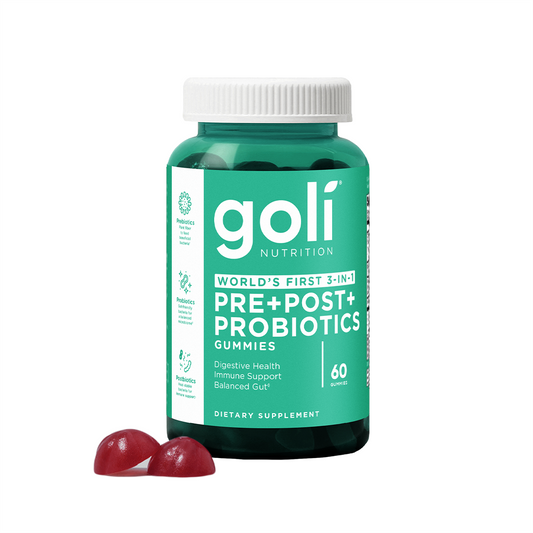 Goli Nutrition Pre + Post + Probiotics Vegan Gummies - 60 ct