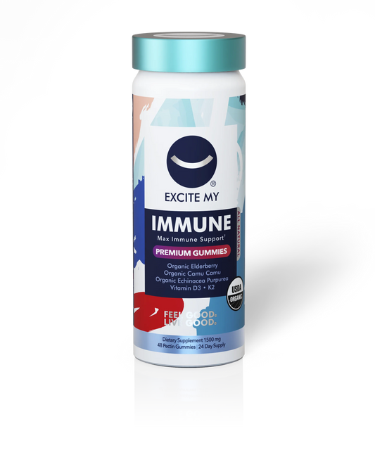 Excite My Immune Organic Elderberry Gummies - 48 ct